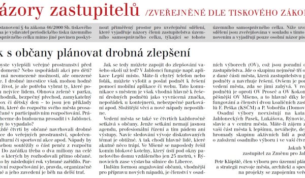Jak s občany plánovat drobná zlepšení