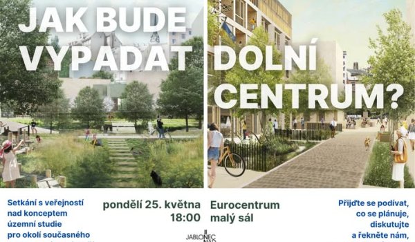 Dolní centrum Jablonce - návrhy
